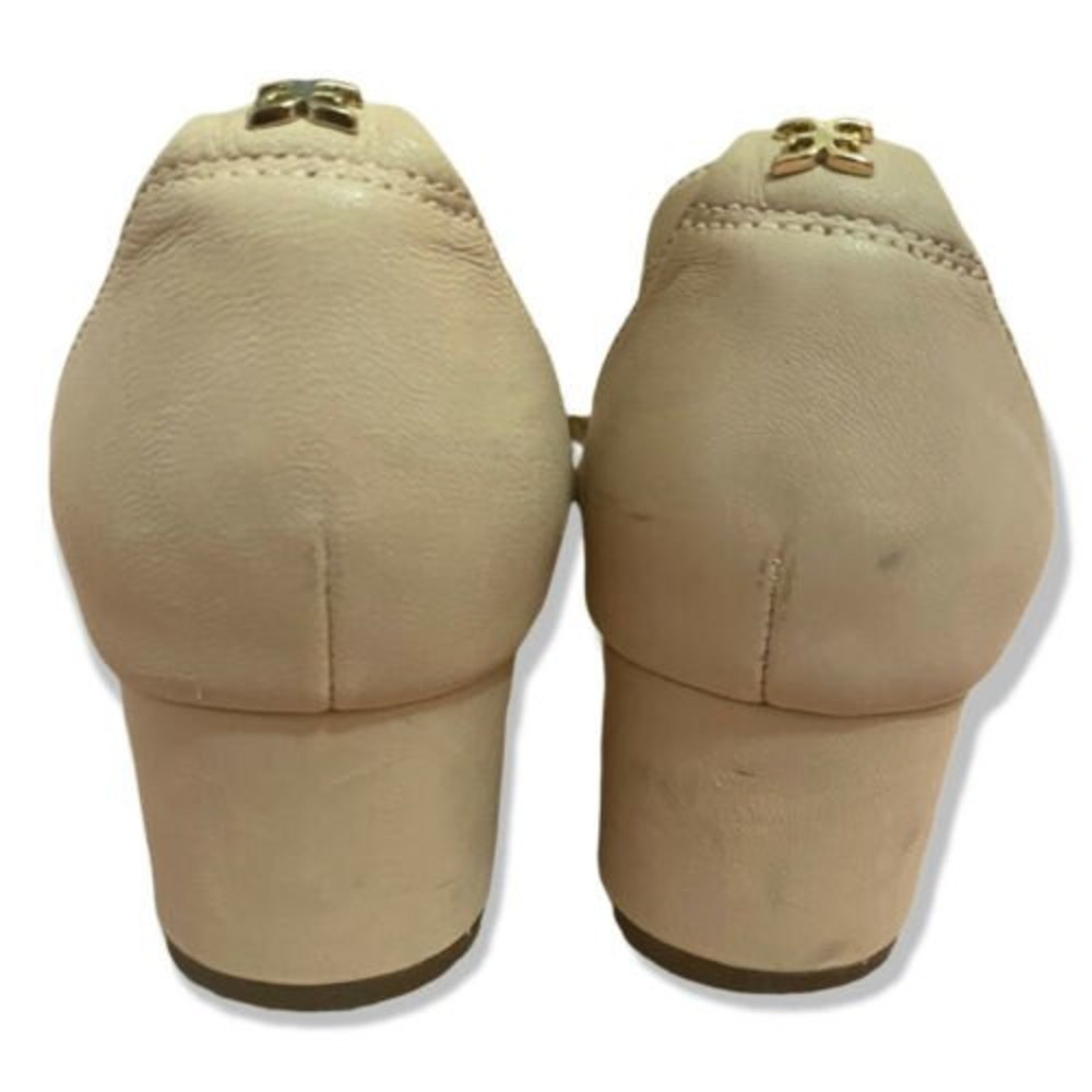 Sam Edelman Cream Black Two Tone Leah Cap Toe Slingback Pump Sandal Size 6 - Picture 4 of 11